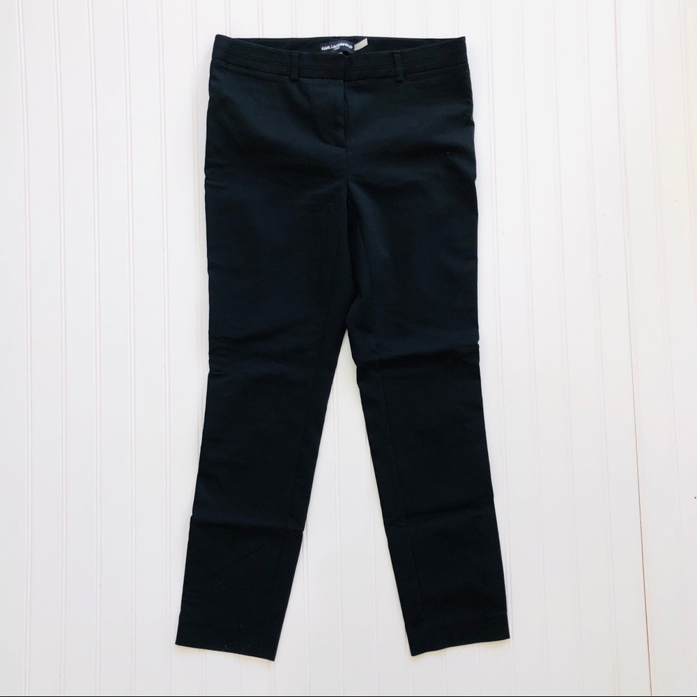 Karl Lagerfeld Slack Ankle Pants Black
